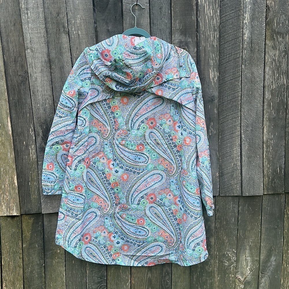 NWT Vera Bradley Packable Raincoat - Citrus Paisley Large Small Medium - Picture 12 of 13